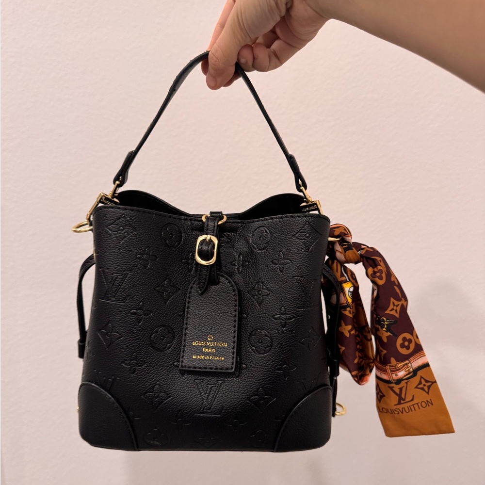 Black Monogram Shoulder Bag